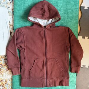 Vintage Y2K Old Navy Maroon Full Zip Streetwear Grunge Sweatshirt Hoodie Women L